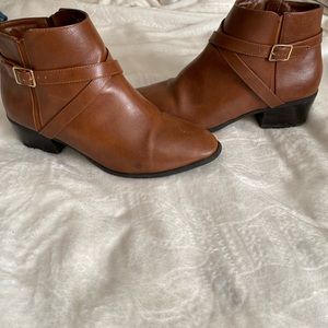 Leather booties
